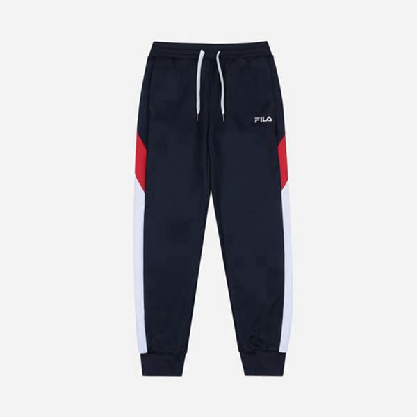 Fila Jogger Nohavice Damske Námornícka Modrá - Heritage Linear Logo Color Track Vypredaj - Slovakia